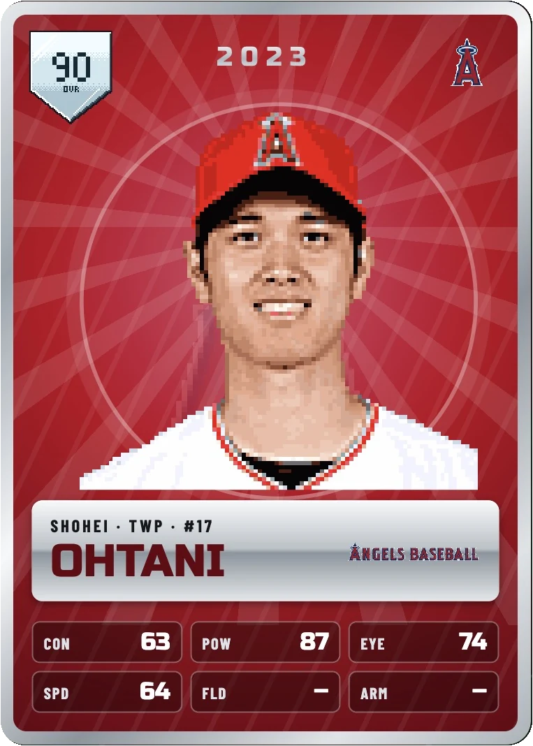 2023 Shohei Ohtani two-way card